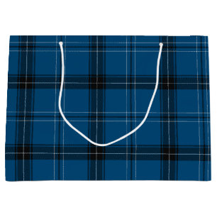 Grand Sac Cadeau Scottish Ramsay Blue Tartan