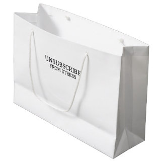 Grand Sac Cadeau Se désabonner du stress de la marque corporative d