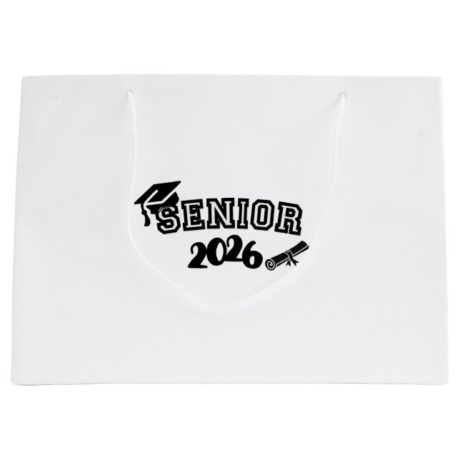 Grand Sac Cadeau Senior 2026 Gift Bag (Devant)