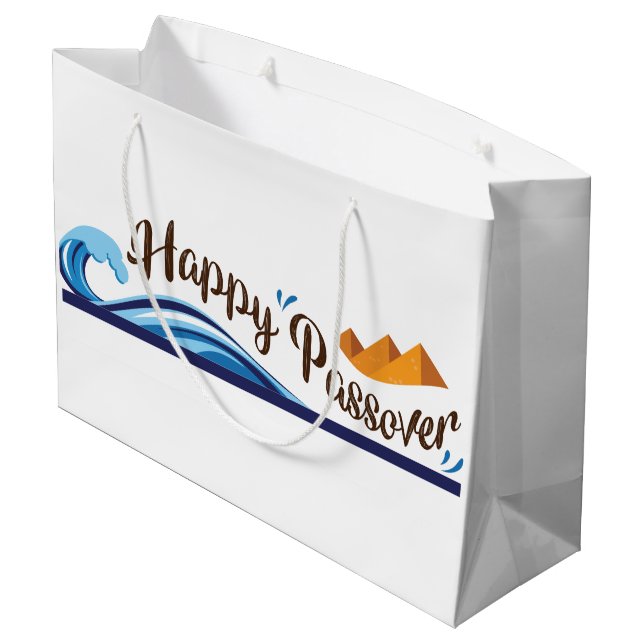 Grand Sac Cadeau Séparation de la mer de Pâque (Dos Angle)