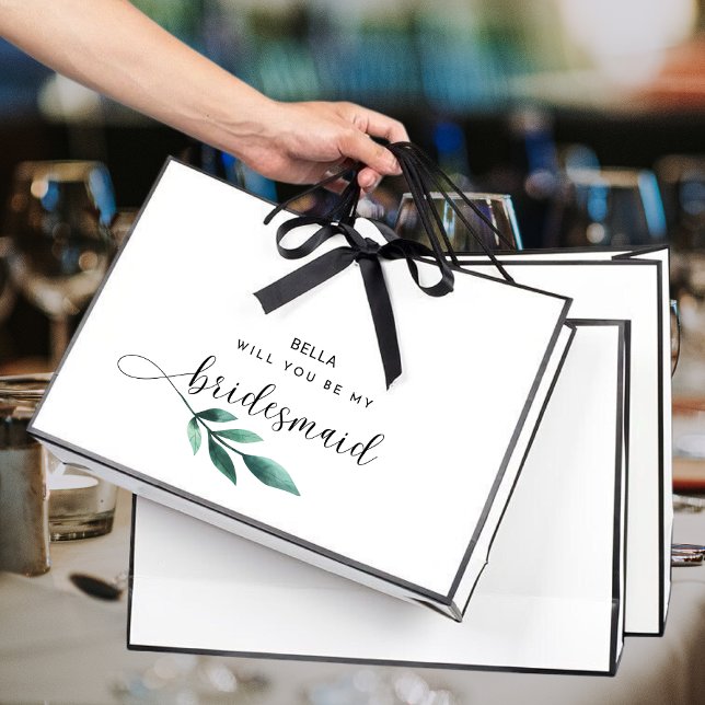 Grand Sac Cadeau Seras-Tu Ma Demoiselle D'Honneur (Créateur téléchargé)