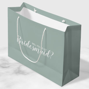 Grand Sac Cadeau Serez-Vous Ma Femme D'Accueil ? Proposition modern
