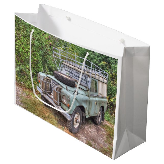 Grand Sac Cadeau Série Land Rover III 109 (Devant Angle)