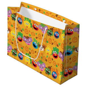 Grand Sac Cadeau Sesame Street Autumn quitte Motif