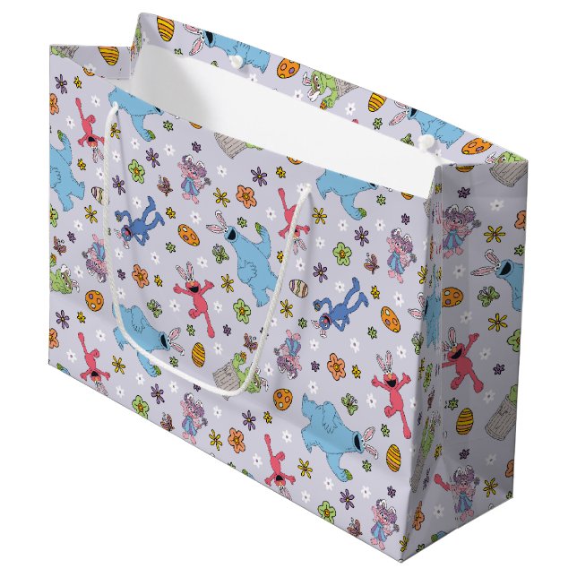 Grand Sac Cadeau Sesame Street Bunny Motif (Devant Angle)