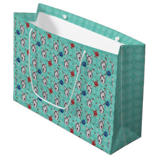 Grand Sac Cadeau Sibérien Husky