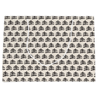 Grand Sac Cadeau Simple À feuillage persistant