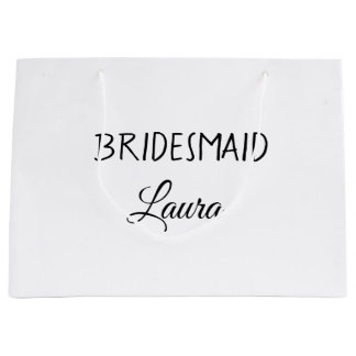 Grand Sac Cadeau Simple année de cadeau d'ajout de nom d'utilisateu