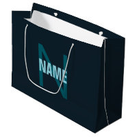 Simple monogramme personnalisable en gras Nom