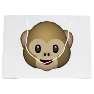 Grand Sac Cadeau Singe - Emoji