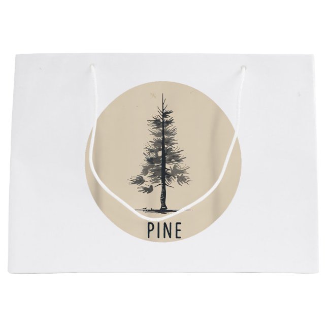 Grand Sac Cadeau Single Pine Tree Outfit (Devant)