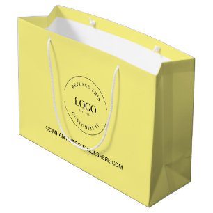 Grand Sac Cadeau Site web de l'entreprise Yellow Custom Business Vo