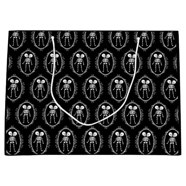 Grand Sac Cadeau Skeleton Siamese Twins (Devant)
