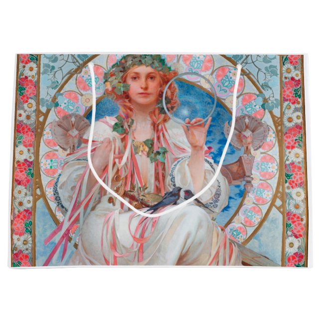 Grand Sac Cadeau Slavia, Mucha (Devant)