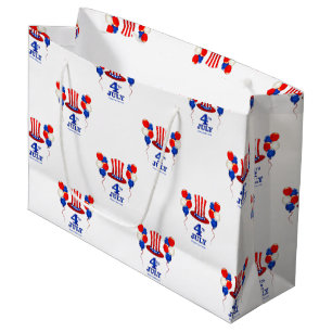 Grand Sac Cadeau SlipperyJoe's fête d'indépendance du 4 juillet cla