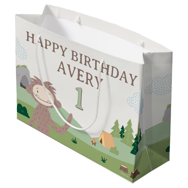 Grand Sac Cadeau Slumberkins Bigfoot Birthday  (Dos Angle)