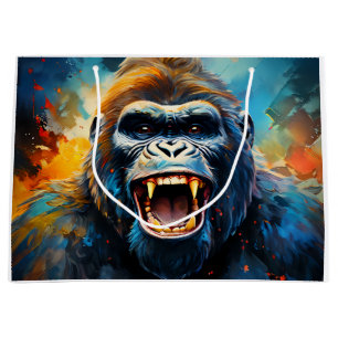 Grand Sac Cadeau Smiling gorilla