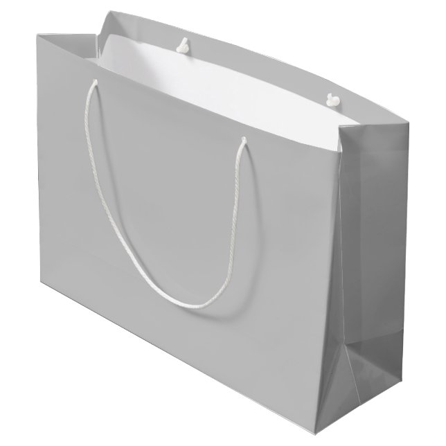 Grand Sac Cadeau Soft Pale Gray Geometric (Dos Angle)