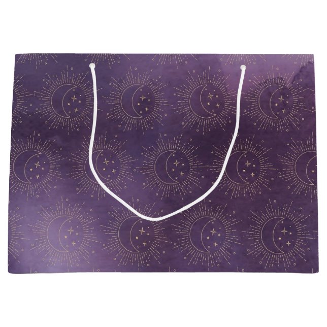 Grand Sac Cadeau Soleil et Lune (Devant)