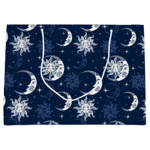 Grand Sac Cadeau Soleil et Lune