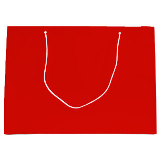 Grand Sac Cadeau Solide Rouge creux