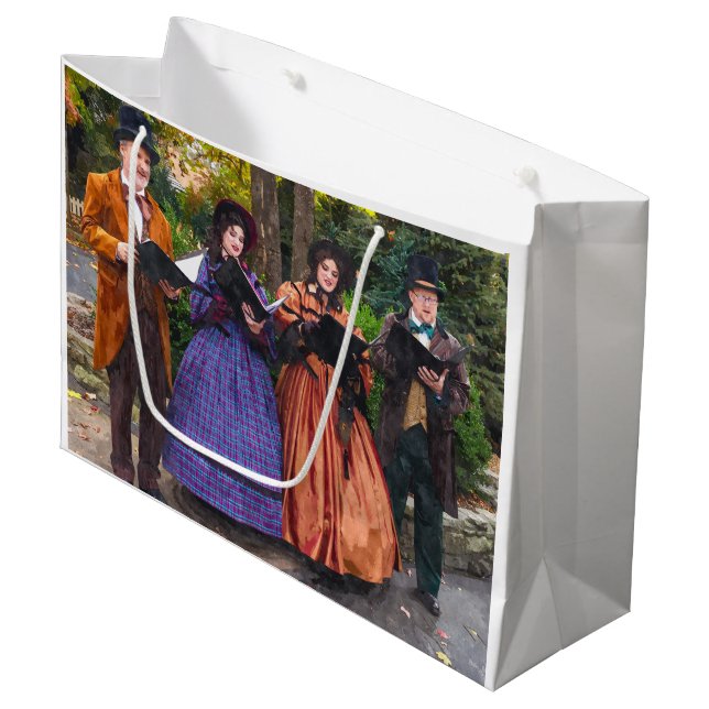 Grand Sac Cadeau Son Des Caroleurs (Devant Angle)
