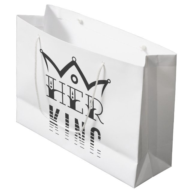 Grand Sac Cadeau Son Roi (Devant Angle)