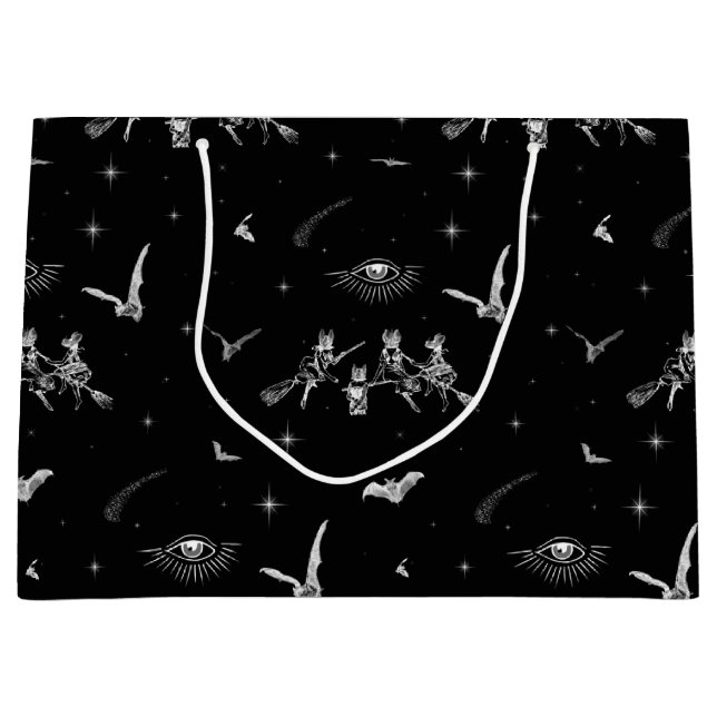 Grand Sac Cadeau Sorcières chauves (Devant)