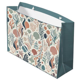Grand Sac Cadeau Sous l'Anniversaire de la mer, Motif de Whispers O