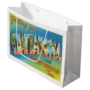 Grand Sac Cadeau Souvenir de Vintage voyage de Chattanooga