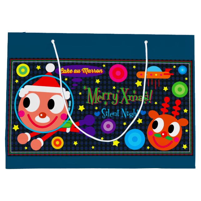 GRAND SAC CADEAU SPACE SANTA (Dos)