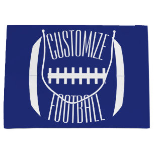 Grand Sac Cadeau Sports Custom Team Name Football Player Party