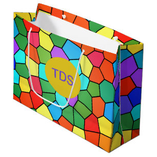 Grand Sac Cadeau Stained Glass