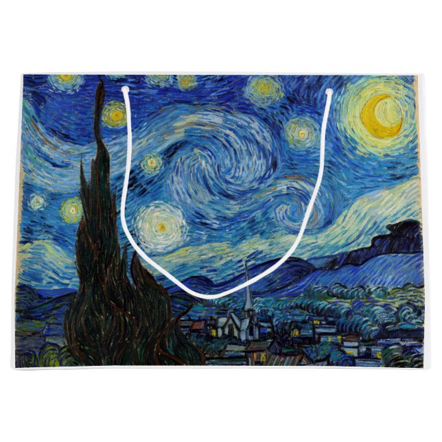 Grand Sac Cadeau Starry Night, Vincent van Gogh (Devant)