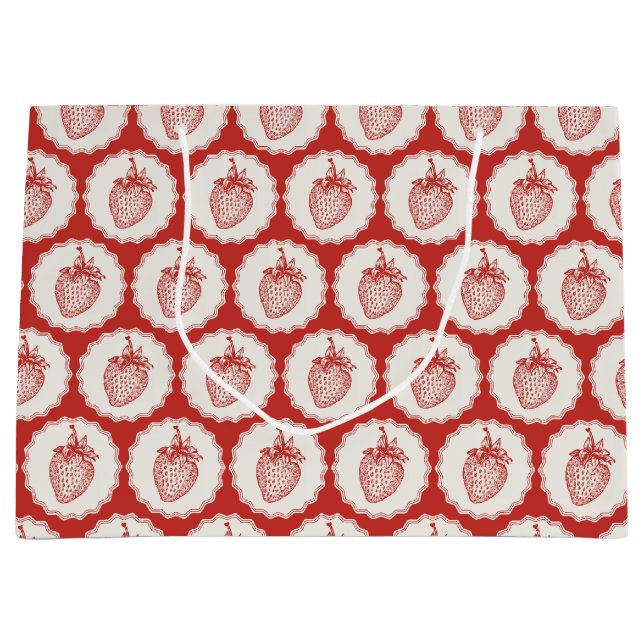 Grand Sac Cadeau Strawberry (Devant)
