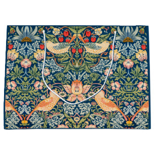 Grand Sac Cadeau Strawberry Thief (par William Morris)