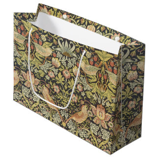 Grand Sac Cadeau Strawberry Thieves by William Morris, Vintage Art