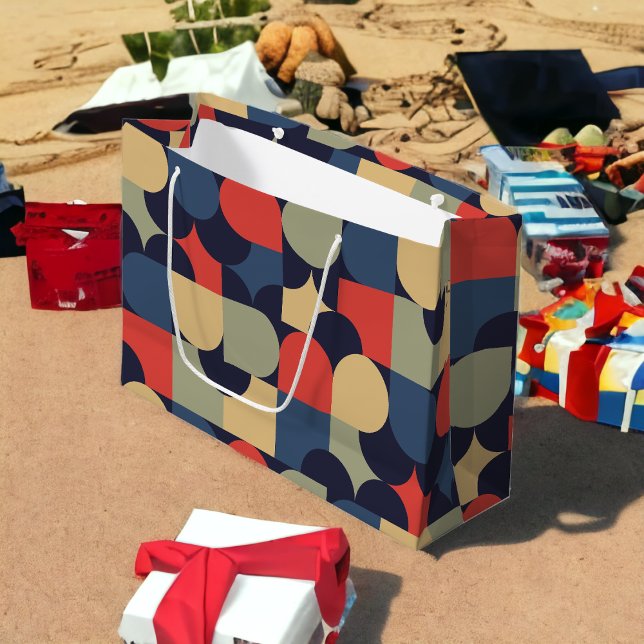 Grand Sac Cadeau Style Bauhaus Minimal (Créateur téléchargé)