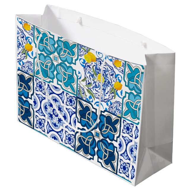 Grand Sac Cadeau Style italien, dynamique           (Dos Angle)