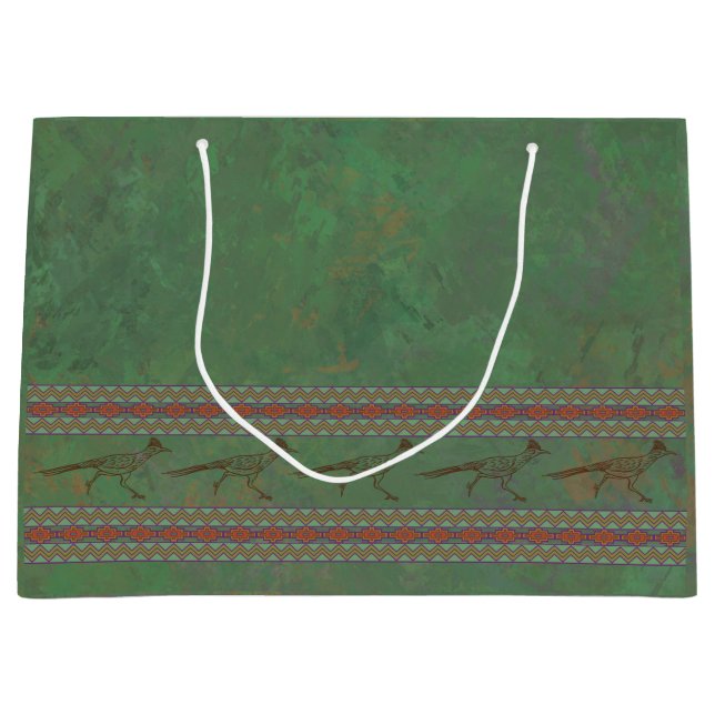 Grand Sac Cadeau Sud-ouest Roadrunner Sagebrush Green (Devant)