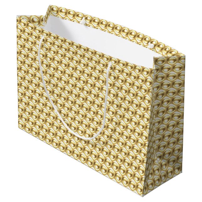 Grand Sac Cadeau Super Gold (Dos Angle)