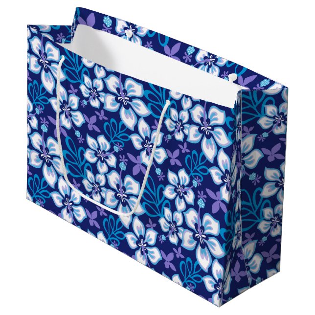 Grand Sac Cadeau Surf JUNGLE (COMBO BLEU) (Devant Angle)