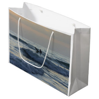 Grand Sac Cadeau Surfer attend