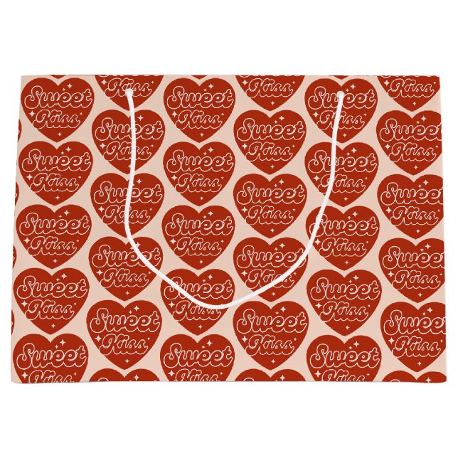 Grand Sac Cadeau Sweet Kiss Large Gift Bag (Devant)