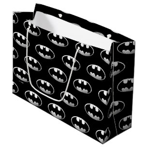 Grand Sac Cadeau Symbole Batman Logo Grainy