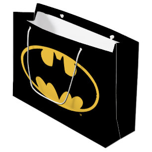 Grand Sac Cadeau Symbole Batman Logo Ovale
