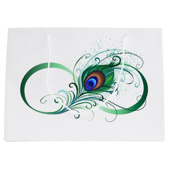 Grand Sac Cadeau Symbole de l'Infinity (Devant)