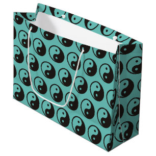 Grand Sac Cadeau Symbole Yin Yang - tatouage solide