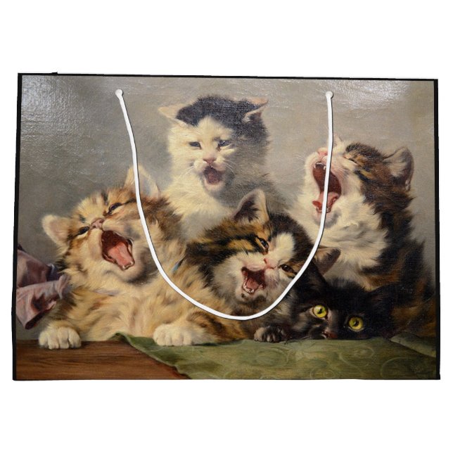 Grand Sac Cadeau Symphonie de Kitten par Julius Adam II (Dos)
