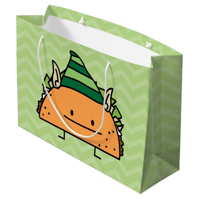 Grand Sac Cadeau Taco Elf (Dos Angle)